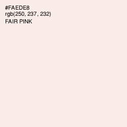 #FAEDE8 - Fair Pink Color Image